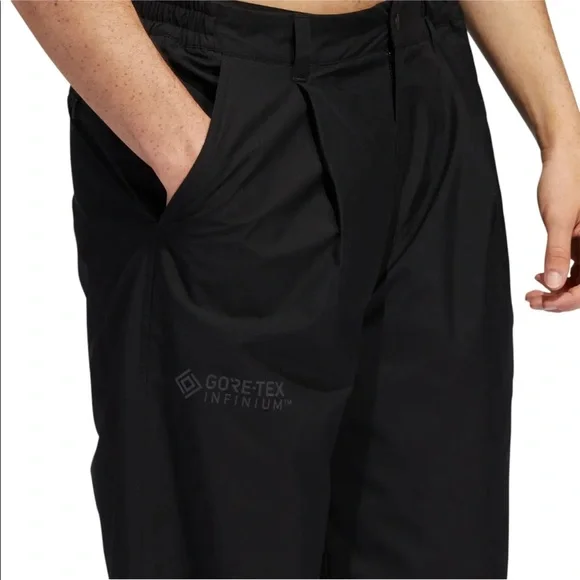Adidas Black Skateboarding Gore-Tex Tech Water Resistant Unisex Pants Large